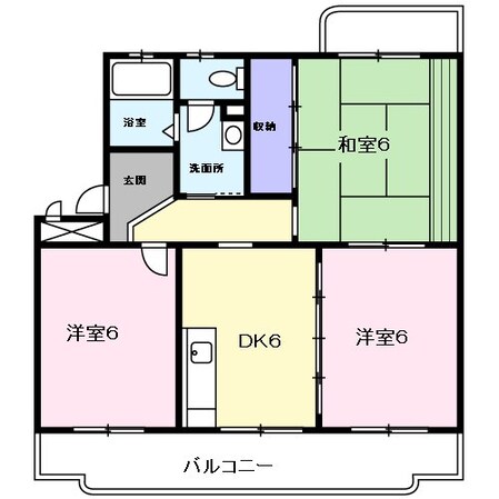 クレセントフジ　Ａの物件間取画像